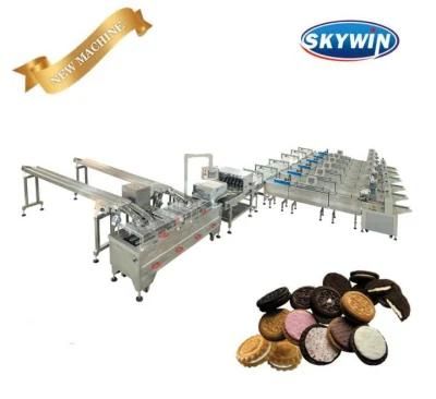 Icecream Filling Sandwiching Biscuit Maker Bakery Machine Creaming Equipment