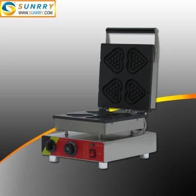 electric Heart Shape 4 PCS Waffle Maker