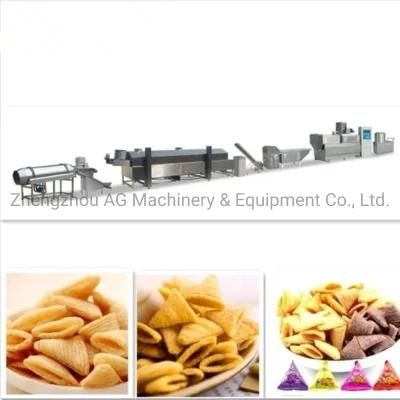 Fried Snack Food Flour Bugles Chips Making Extruder Bugles Food Processing Line