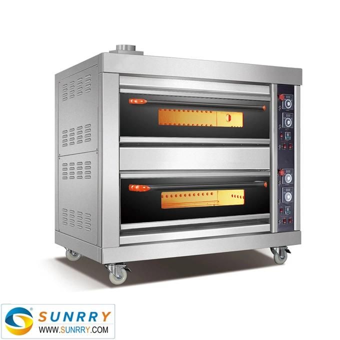 Baking Machine 3-Layer 9/12-Dish Deck Oven Digital Controller Bread Oven Commercial Gas Deck Oven for Bakery