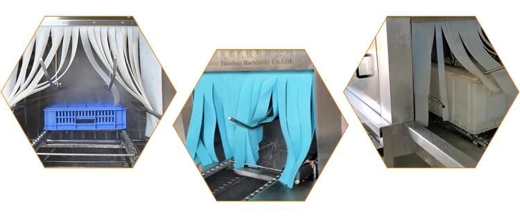 Auto Industrial Cleaning Equipment Washer Plastic Basket Washing Machine