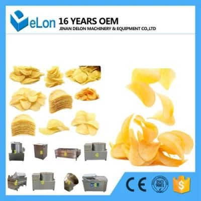 Semi- Automatic Fried Potato Chips Production Line / French Fries Making