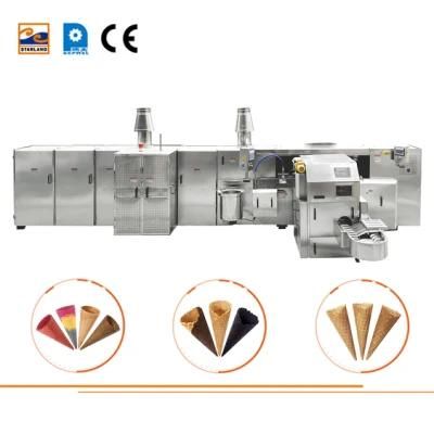 Multi-Function Automatic Waffle Tube Production Line with 51 Pieces 5 Meters Long Baking ...