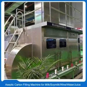 Aseptic Soymilk Brick Carton Filling Machine with Uht Sterilizing System