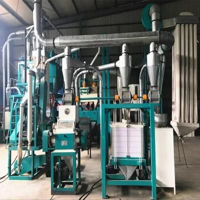 Small Scale 5tpd Maize Flour Milling Machine Complete Automatic Line