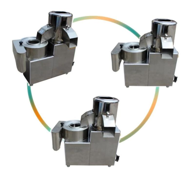 Automatic Washing Peeler Cutter Potato Peeling and Cutting Machine