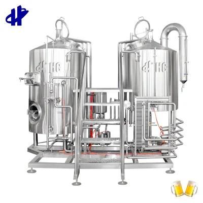 Small Beer Production Line Commercial Brewing Equipment Beer Manufacturing Plant