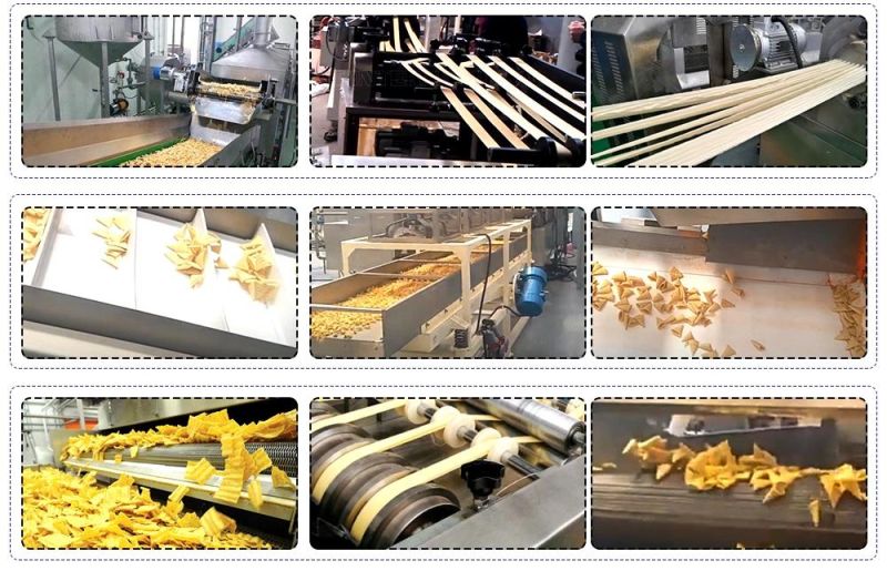 Bugles Snack Food Process Line Autoumatic Fried Corn Bugles Snacks Production Line