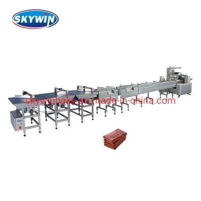 Skywin Wafer Pillow Biscuit Feeding and Packing Line Machine Automatic Line