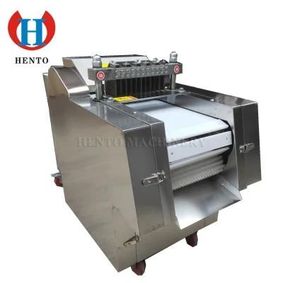 Industrial High Efficiency Pork Beef Meat Cube Cutting Machine / Whole Duck Dicing Cutting ...