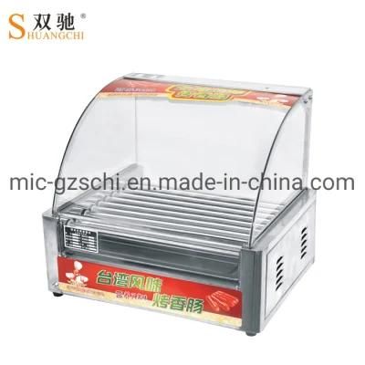 Rolling Hot-Dog Grill Roast Sausage Machine Non Removeable Commercial Using
