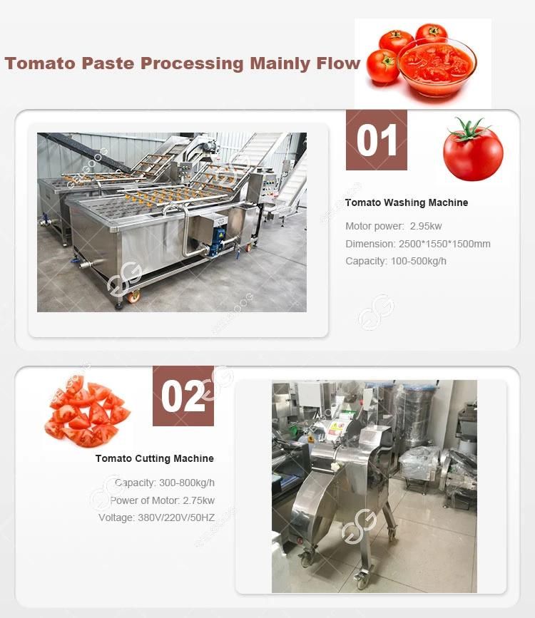 Small Quantity Automatic Food Tomatoes Sweet Paste Machine Tomato Paste Ketchup Making Production Line