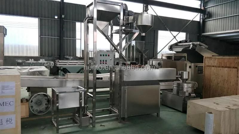 Large Capacity Sesame Roasting Machine Line / Sesame Paste Production Line  / Sesame Washer Dryer Roaster Peeler Grinder Line