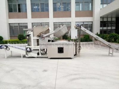 Stainless Steel Potato Chips Frying Machine Continuous Food Fish