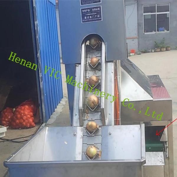 500-700KG/H Stainless Steel Full Automatic Onion Peeling Machine