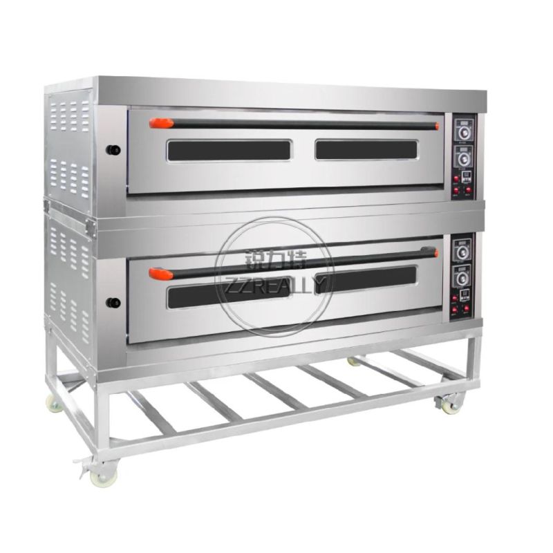 2 Layer 6 Trays High Quality Commercial Gas Baking Oven Industrial Bread Cake Pizza Oven Bakery Machines