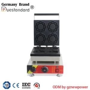 Kitchen Equipment Waffle Making Machine with Flower Shape