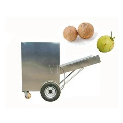 1200-1800 pieces/h automatic coconut dehusker coconut peeling machine