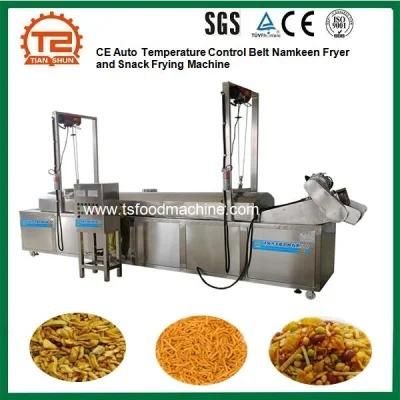 Ce Auto Temperature Control Belt Namkeen Fryer and Snack Frying Machine