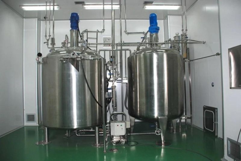 Stainless Steel Dairy Beverage Juice Heating Fermentation Mixing Blending Tank