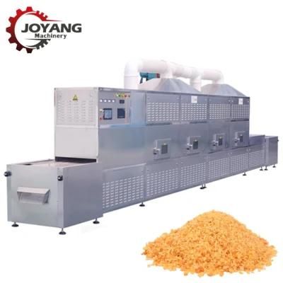 Tunnel Bread Crumbs Nutrition Powder Protein Powder Microwave Drying Sterilization Machine