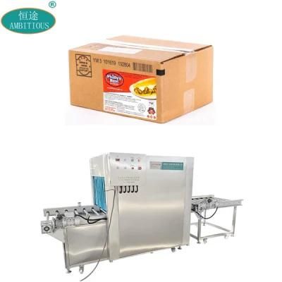 Carton Packing Frozen Meat Foods Sterilizer Machine Disinfection Tunnel