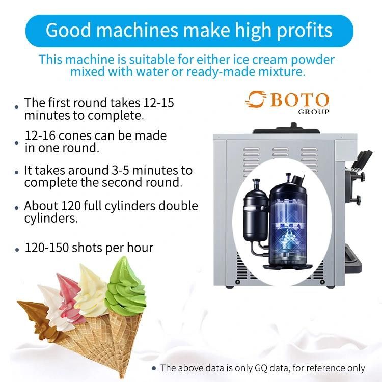 32L/H Capacity Commercial Use Color Steel LED Touch Screen Soft Ice Cream Maker Frozen Yogurt Making Machine