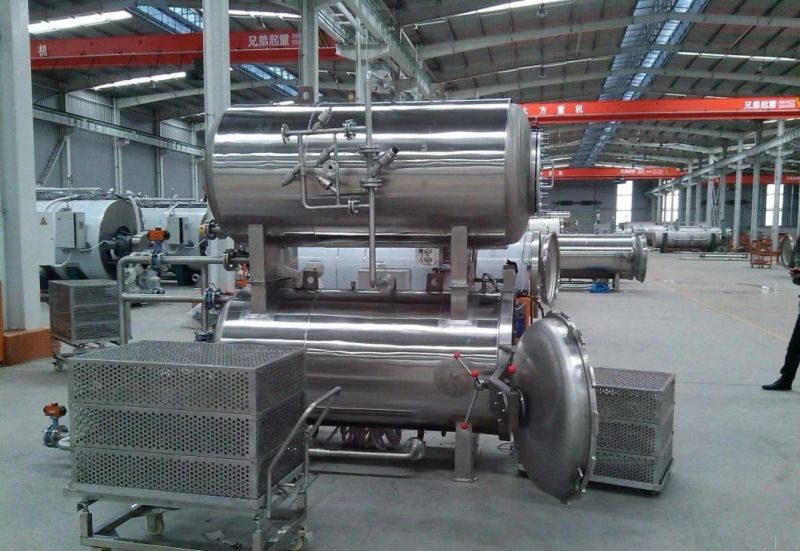 Industrial Food Autoclave Machine for Glass Jars Tin Can Processing