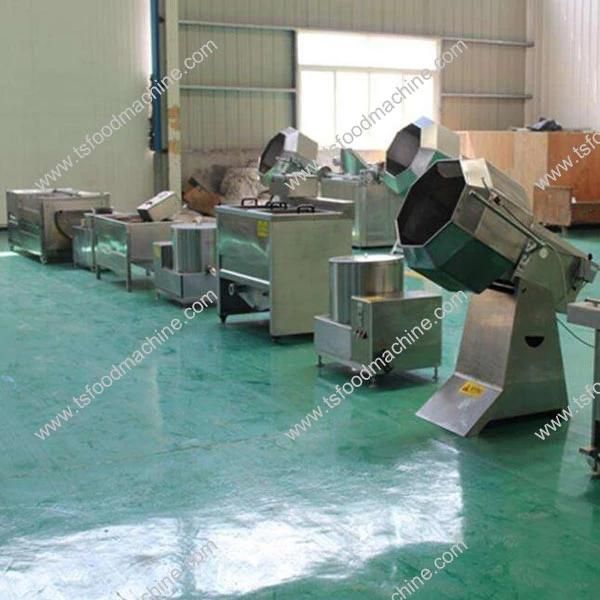 Potato Frying Machine Lines Potato Chips Frying Production Line