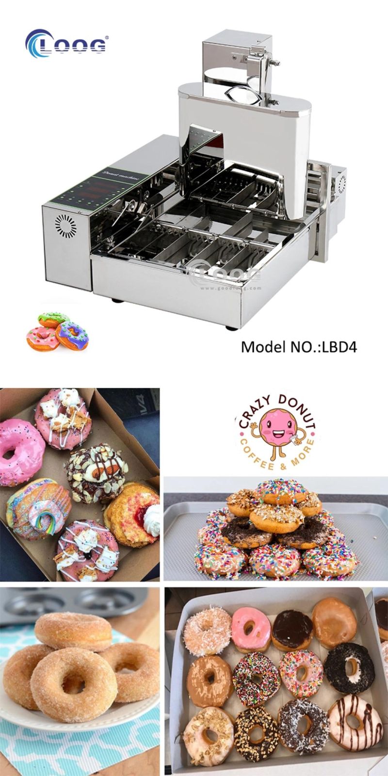 Best Popular Donut Making Machine Automatic Mini Doughnut Machine Electric Donut Maker Mini Donut Machine Automatic Donut Machine for Sale