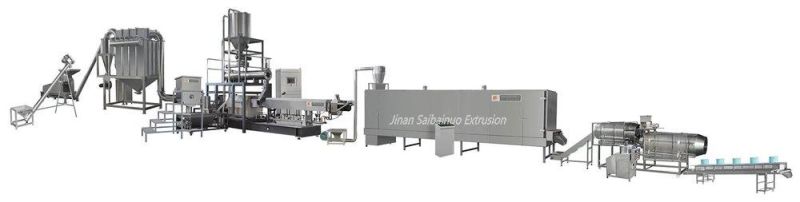 Saibainuo Industrial Cat Dog Food Production Plant Automatic Animal Pet Aquatic Food Processing Line Sinking Floating Fish Feed Pellet Making Machine