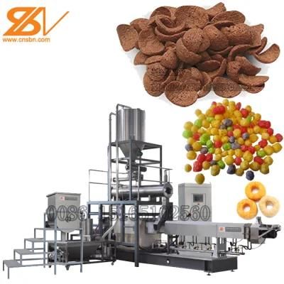 Corn Grain Cereal Choco Coco Pic Cereal Corn Chip Flake Food Making Extruder Machine