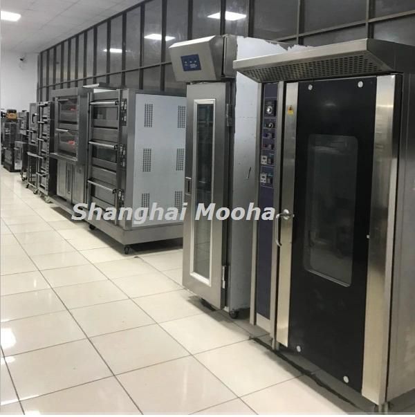 Commercial Bakery Electric Gas Diesel Bread Cake Rotary Baking Oven Machine