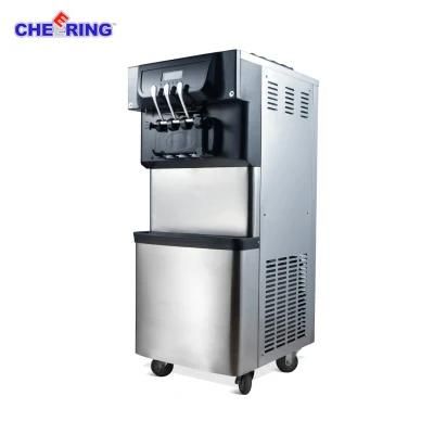 Stainless Steel Three Flavor Soft Ice Cream Machine (BQL-308A)