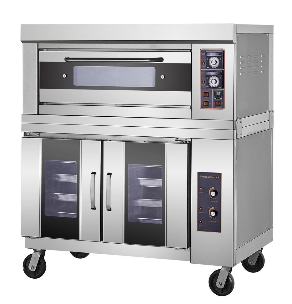 Jun Jian Commercial Single Deck Electric Bakery Oven with Bread Proofing Machine