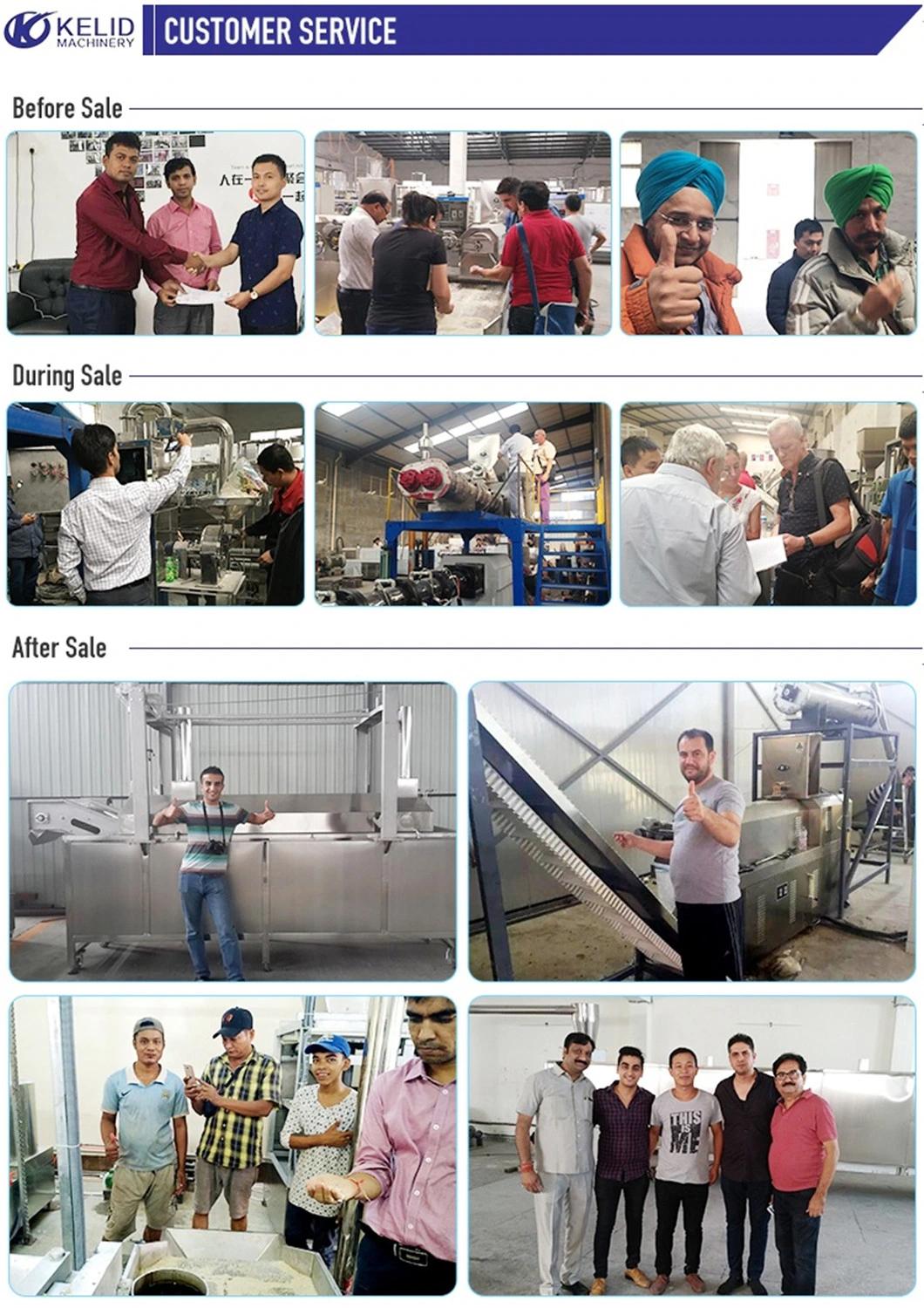 Twin Screw Extruder Artificial Fortified Rice Extruder Making Machine Processing Line