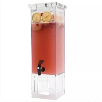 Custom Clear Acrylic 3 Gallon Plastic Beverage Drink Container Juice Dispenser with Ice ...