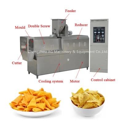 Multifunctional Triangle Chips Food Production Line Bugles Corn Snacks Machine