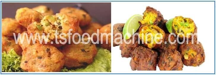 Continuous Conveyor Gas Fryer Machine for India Pakora