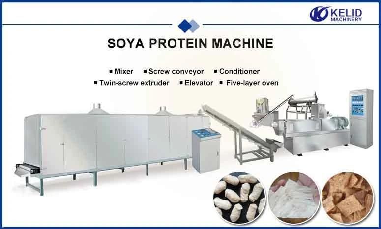 OEM Textured Soya Soyabean Nuggets Chunks Vegetarian Protein Machine