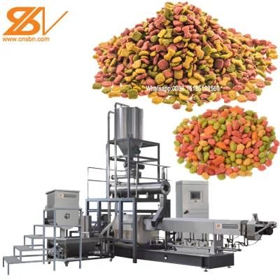 Automatic Dry Animal Pet Dog Cat Food Processing Making Extrusion Extruder Machine