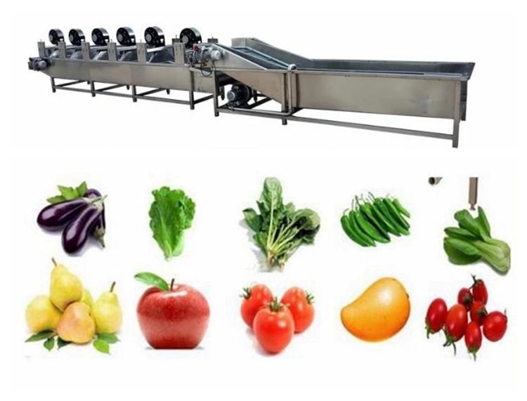 Low Price Industrial Vegetable Air Bubble Washing Plant for Tomato