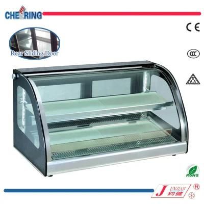 Cheering Counter Top Glass Heater Cabinet Showcase