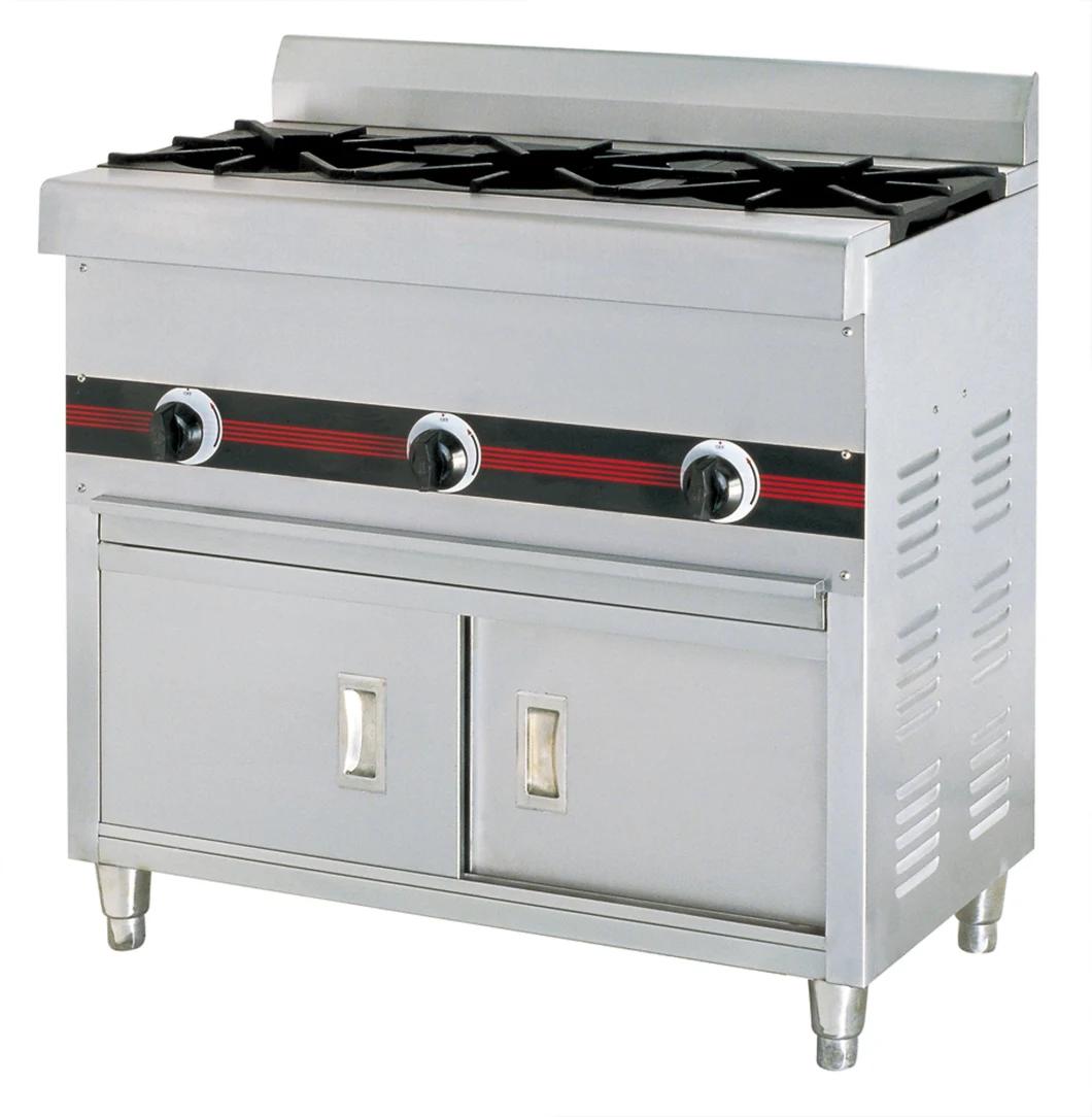 Wailaan Brand 6 Burners Gas Stove Cooker with Cabinet
