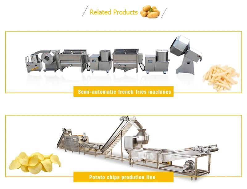 100kg-1000kg/H Chips Making Machine Potato Commercial French Fries Machine
