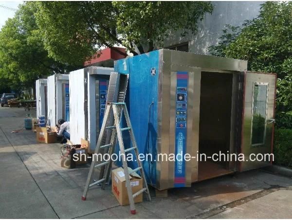 Commercial Professional Bread Baking Machine High Efficiency Steam Cake Toast Baguette Bakery Food Baking Oven Bakery Equipment 32 Trays Rotary Oven