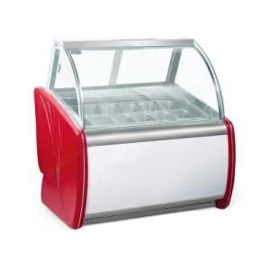 Ice Cream Vitrine Freezer Ice Popsicle Gelato Display Cabinet Ice Cream Display Showcase