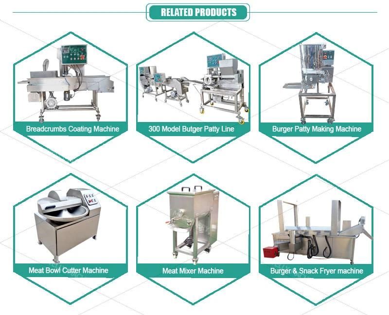 Patty Burger Meat Pie Chicken Nuggets Starching Machine Batter Machine for Food