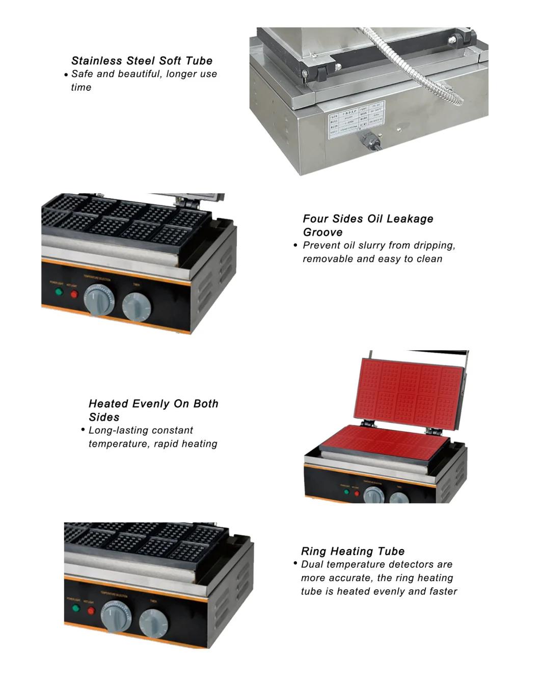 Commercial 10 Grids Non Stick Coating Waffle Maker