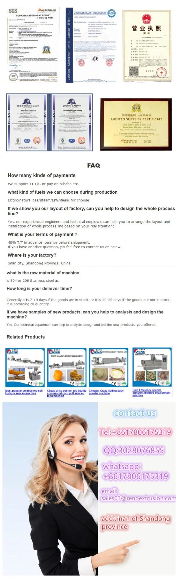Fully Automatic Soya Protein Food Making Machine